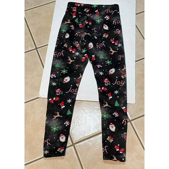 No Boundaries Christmas fleece sweatpants womens medium 7 - 9 24 x 29 black - Picture 3 of 10